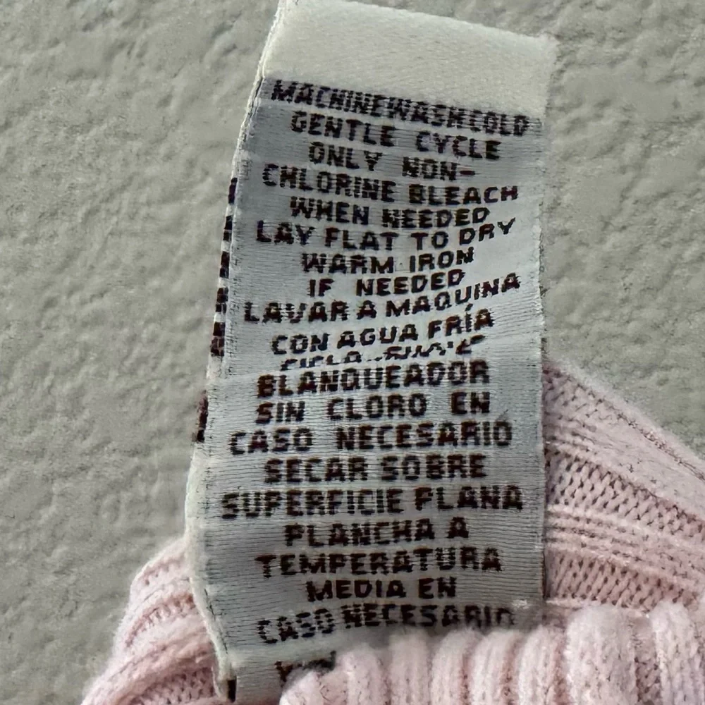 Vintage Ralph Lauren Polo Jeans Ribbed Mock Zip Sweater RL USA Flag Patch Y2K 90 - Picture 10 of 12